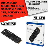 Disco duro solido SSD marca WD de 2T (M2 PCIE 7300mbs GEN 4x4) - Img 55606804