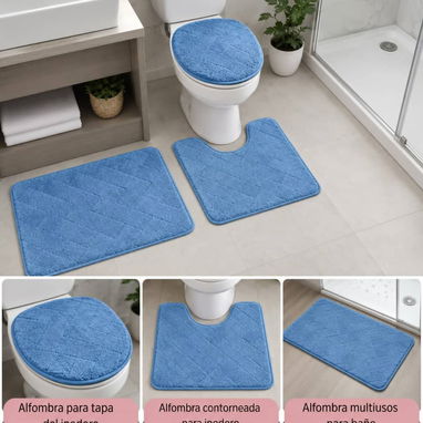 Set de alfombras para baño (3 piezas) - 3/5