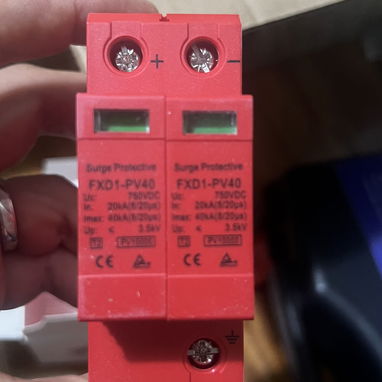 Supresor de sobre tensiones para corriente directa DC - 2/3