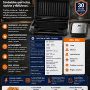 SANDWICHERA GRILL MILEXUS, ENTREGA DE FACTURA PARA SU GARANTÍA. VARIEDAD DE ELECTRODOMÉSTICOS, ÚTILES DEL HOGAR, ETC - Img 57091941