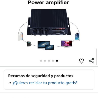 Mini amplificador Bluetooth AK-370, - 2/2