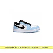 TENIS NIKE AIR JORDAN AZUL CON BLANCO Y NEGRO - Img 55759570