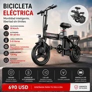 Bicicleta Eléctrica Plegable 30Km/h | Autonomía 50-60Km | Pantalla LCD | 690 USD | 55919946 - Img 55390660