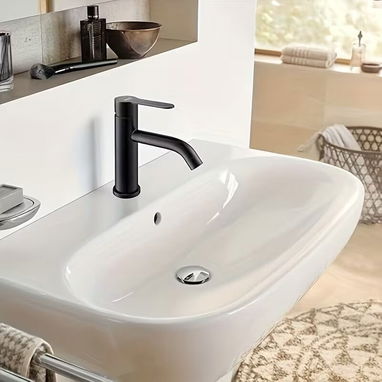 MEZCLADORA BAÑO | LLAVE BAÑO | LLAVE LAVAMANOS | GRIFO BAÑO | MEZCLADORA LAVABO | FAUCET BAÑO | NEGRO MATE | POP UP | BA - Img 123319216