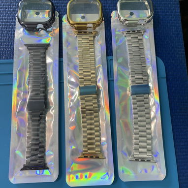 Tengo Manilla de acero eslabón tradicional y protectores para Apple Watch del 44 al 49mm - Img 81344382