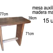 Se vende mesa auxilar de madera - Img 54535104