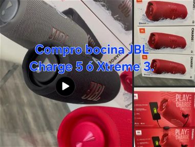 Compro bocina JBL Charge 5 y Xtreme originales. Nuevas y de uso - Img main-image