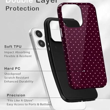 🍑Funda Retro para iPhone 14 Pro Max – Diseño Lunares Otoño🍑 - 6/6