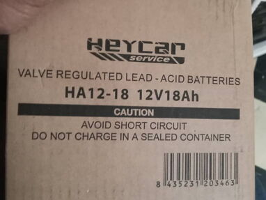 Batería backup heycar 12v 18ah nueva en caja 58483450 - Img main-image-45301476