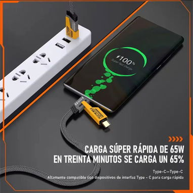 Cable 4 en 1/ iPhone iPad Android micro USB USB tipo C - Img 124239195