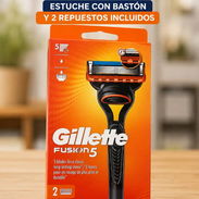 Gillette Fusión 5. Estuche con bastón y dos repuestos - Img 56859762