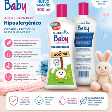 ACEITE PARA BEBE 400 ML - 2/2