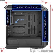 ⚡️Chasis Gaming CoolerMaster H500m Incluye 2 fanes ARGB de 200mm Soporta liquida 360mm  En el frontal y superior - Img 45356223