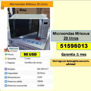 MV-622-Microondas Milexus 20 litros.....90 USD....51596013......Mensajeria Costo Adicional - Img 55788447