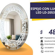 Espejo decorativo con luz led - Img 57921079