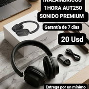 AUDÍFONOS INALÁMBRICOS 1HORA AUT250 SONIDO PREMIUM, Garantía de 7 días, Entrega por un mínimo costo adicional para toda - Img 55269213