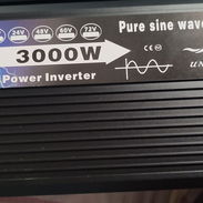 Inversor unizuki 12v 110v 3000w onda sinusoidal pura nuevo levanta lavadora bomba de agua refrigerador televisor y mas p - Img 56154795