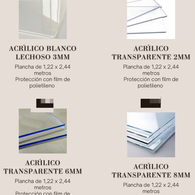 VENTA DE PVC Y ACRÍLICO - 4/10