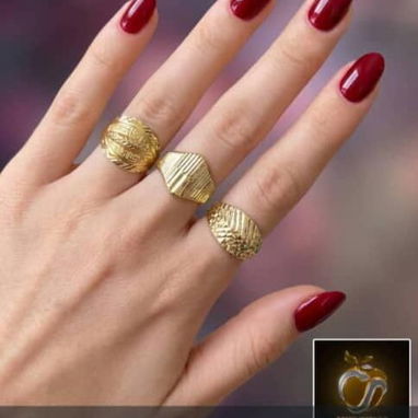 Anillos de mujer y dijes oro 10k de fabrica - Img 123668045