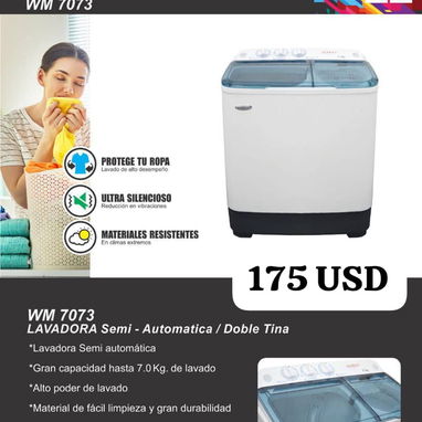 🚨Lavadoras AL VAPOR, 11kg, semiautomáticas, 7kg y automáticas, 9kg, detalles y precios en cada foto, 📞👉🏻 58684483 - Img 110167629