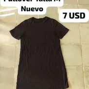 Pullover negro (sin dibujo) Talla M ($7) - Img 58040910