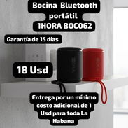 Bocina Bluetooth portátil 1HORA BOC062, Garantía de 15 días, Entrega por un mínimo costo adicional de 1 Usd para toda La - Img 53438057