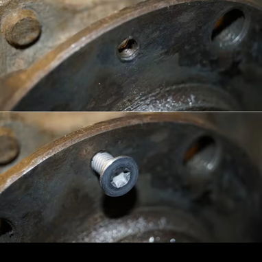 Kit de 4 tornillos de fijación de discos para VW bien molesto q es cuando no se tienen para montar la goma. - Img 96575284