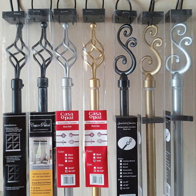 Cortineros metálicos expandibles para interiores y cortinas blackaoud - Img 121553961