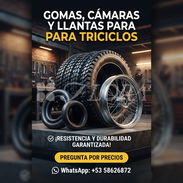 Gomas, cámaras y llantas de triciclos - Img 57065330