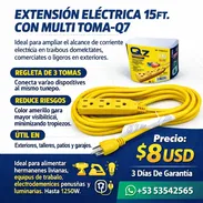 Extensión Eléctrica 15FT. Con Multitoma - Img 56075051