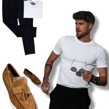 Ropa de Hombre..Camisas. Pantalones. Perfumes. Mocasines. Sandalias 52991569 - Img 113880287