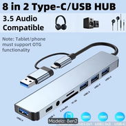 Hub Multifuncional 8 en 1 USB / Tipo-C - Img 55742621