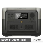 EcoFlow RIVER 2 Max con 512Wh, 500W - Pico 1000W, Batería LiFePO y Carga Rápida Estación de Energía Portátil 440$ - Img 55814666