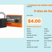 Candado Finder 50mm de 0.80 lb Pro Real Pro: Resistencia a la Oxidación VPT# -0418 - Img 55558598