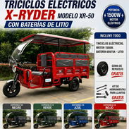 TRICICLOS ELÉCTRICOS  x_ RYDER MODELO XR _ 50 - Img 56857910