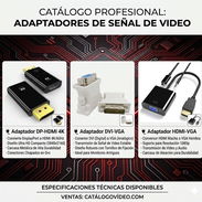 -Adaptador VGA a HDMI con salida de audio -Adaptador HDMI a DP 4k -Adaptador VGA a DVI - Img 55783618