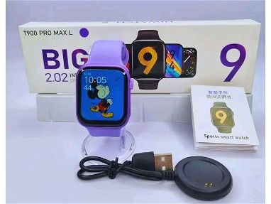 Relojes ⌚✨ inteligentes (Smart Watch) ⌚✨ ✅️Modelo T900 Pro Max L serie 9  última generación son de este año super buenos - Img 66190029