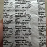 Tabletas Antigripales( paracetamol/cafeína/fenilefrina/clorfenamina)/ - Img 55657145