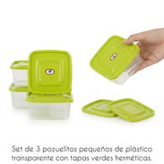 Set de 3 pozuelitos pequeños plásticos - Img 56446549