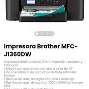 Impresora Brother MFC-J1360DW. / Conexión: USB, WiFi y WiFi Direct - Img 54174484