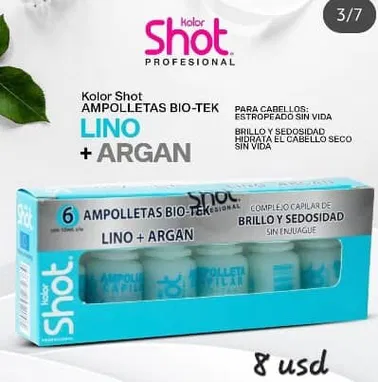 Ampolletas BIO-Tek para cabellos maltratados nuevos - Img 83683535