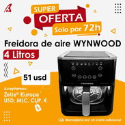 freidora de aire Wynwood de 4 litros con vaso de cristal. cubaganga 💯 - Img 55010364