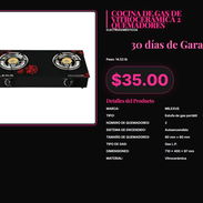 Cocina Portátil 2 Hornillas Milexus Gas Vitrocerámica, Cocina 2 Quemadores Portátil Milexus Gas 80x80mm . - Img 57426701