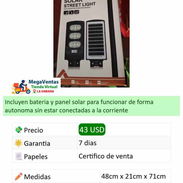 Lampara solar 150w - Img 56953881