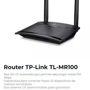 Router TP-Link TL-MR100 4G 📶🆕 - Img 58186292