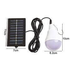 Bombillo Recargable con Panel Solar - 4/7