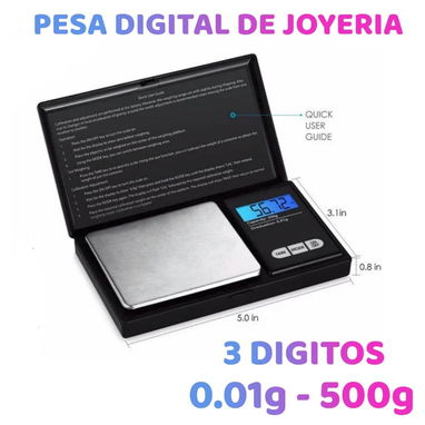 Pesa digital de joyería de 2 y 3 digitos nueva ! - Img 111609307