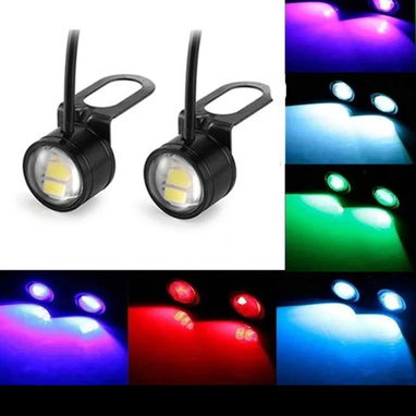 Luces led q parpadean estrobo se ponen en la base de los espejos en la moto - Img 80721089