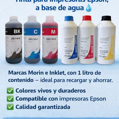 ACEPTO CUP ⭕❌❌⭕__ Tinta para impresoras,  Moorim Compatible Epson Ecotank 1L A Base de Agua__ ⭕❌❌⭕ __5-921-5773 - Img 121772187