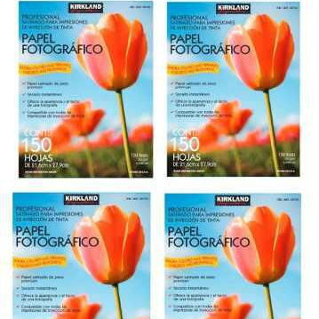 Papel fotográfico Kirkland, Paquete de 150 hojas - - 2/3